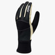 MSoloTrainingGlove-A single black ski glove with beige accents and a white 'swix' logo on the back of the hand, shown against a plain light gray background.