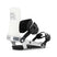 MSpecter- White snowboard bindings on a white background