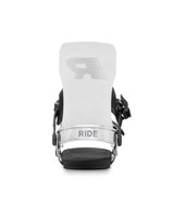 MSpecter- White snowboard bindings on a white background