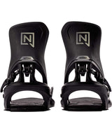 MStep-On-Black snowboard binding on a white background