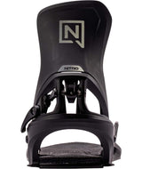 MStep-On-Black snowboard binding on a white background