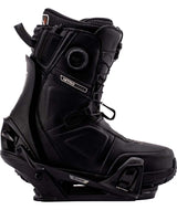 MStep-On-Black snowboard binding on a white background