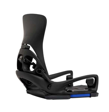 MStepOnCartelXESTSnowboardBindings-Black snowboard binding on a white background