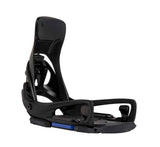 MStepOnCartelXESTSnowboardBindings-Black snowboard binding on a white background