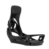 MStepOnCartelXSnowboardBindings-Black snowboard binding on a white background