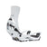 MStepOnCartelXSnowboardBindings-White snowboard binding with black accents on a white background