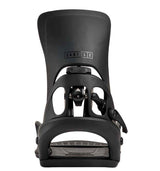 MStepOnCartelXSnowboardBindings-Black snowboard binding on a white background