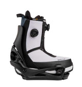 MStepOnCartelXSnowboardBindings-Black snowboard binding on a white background
