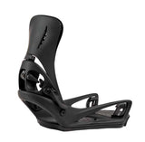 MStepOnGenesisReFlexSnowboardBindings-Black snowboard binding on a white background