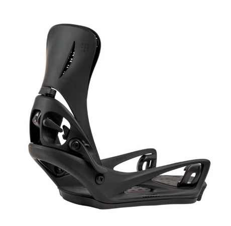 MStepOnGenesisReFlexSnowboardBindings-Black snowboard binding on a white background