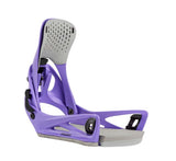 MStepOnGenesisReFlexSnowboardBindings-Purple snowboard binding on a white background