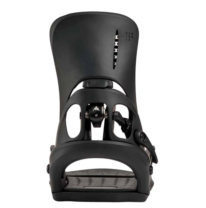 MStepOnGenesisReFlexSnowboardBindings-Black snowboard binding on a white background
