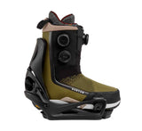 MStepOnGenesisReFlexSnowboardBindings-Black snowboard binding on a white background