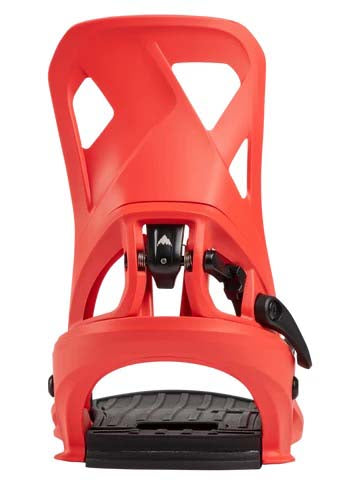 MStepOnXReFlexSnowboardBindings-Red snowboard binding on a white background