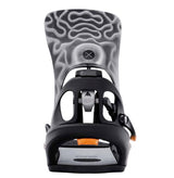 MStepOnXReFlexSnowboardBindings-Black, orange, and gray snowboard binding on a white background
