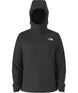 MSummitCasavalHoodie-Black hooded jacket with The North Face logo on the back against a white background