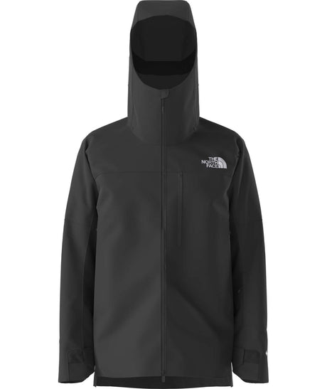 MSummitEastwallGTXJacket-Black jacket with The North Face logo on a white background