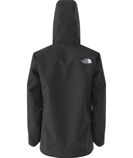 MSummitEastwallGTXJacket-Black jacket with The North Face logo on a white background