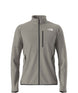 MSummitFUTUREFLEECEFullZipJacket-Gray jacket with black zipper and The North Face logo on a white background