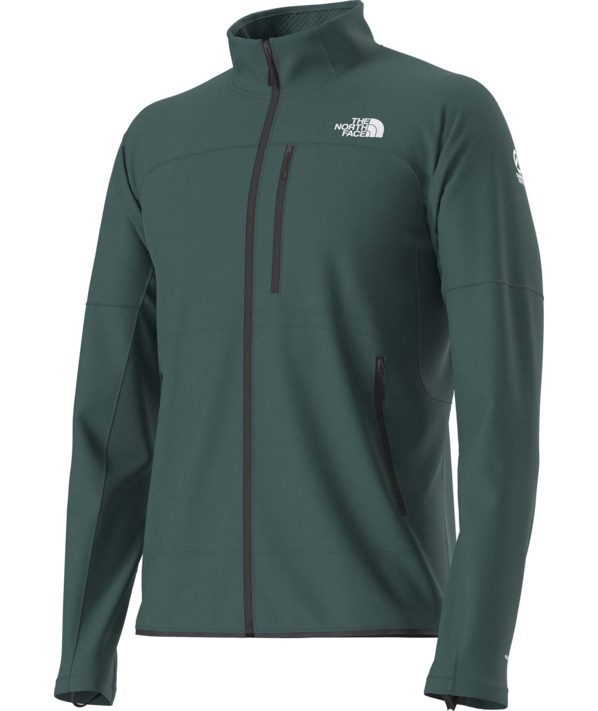 MSummitFUTUREFLEECEFullZipJacket-Green jacket with a brand logo on a white background