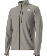 MSummitFUTUREFLEECEFullZipJacket-Gray jacket with black zipper and The North Face logo on a white background