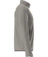 MSummitFUTUREFLEECEFullZipJacket-Gray jacket with black zipper and The North Face logo on a white background