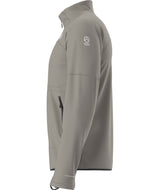 MSummitFUTUREFLEECEFullZipJacket-Gray jacket with black zipper and The North Face logo on a white background