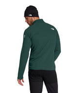 MSummitFUTUREFLEECEFullZipJacket-Man wearing a green jacket with a brand logo on a white background