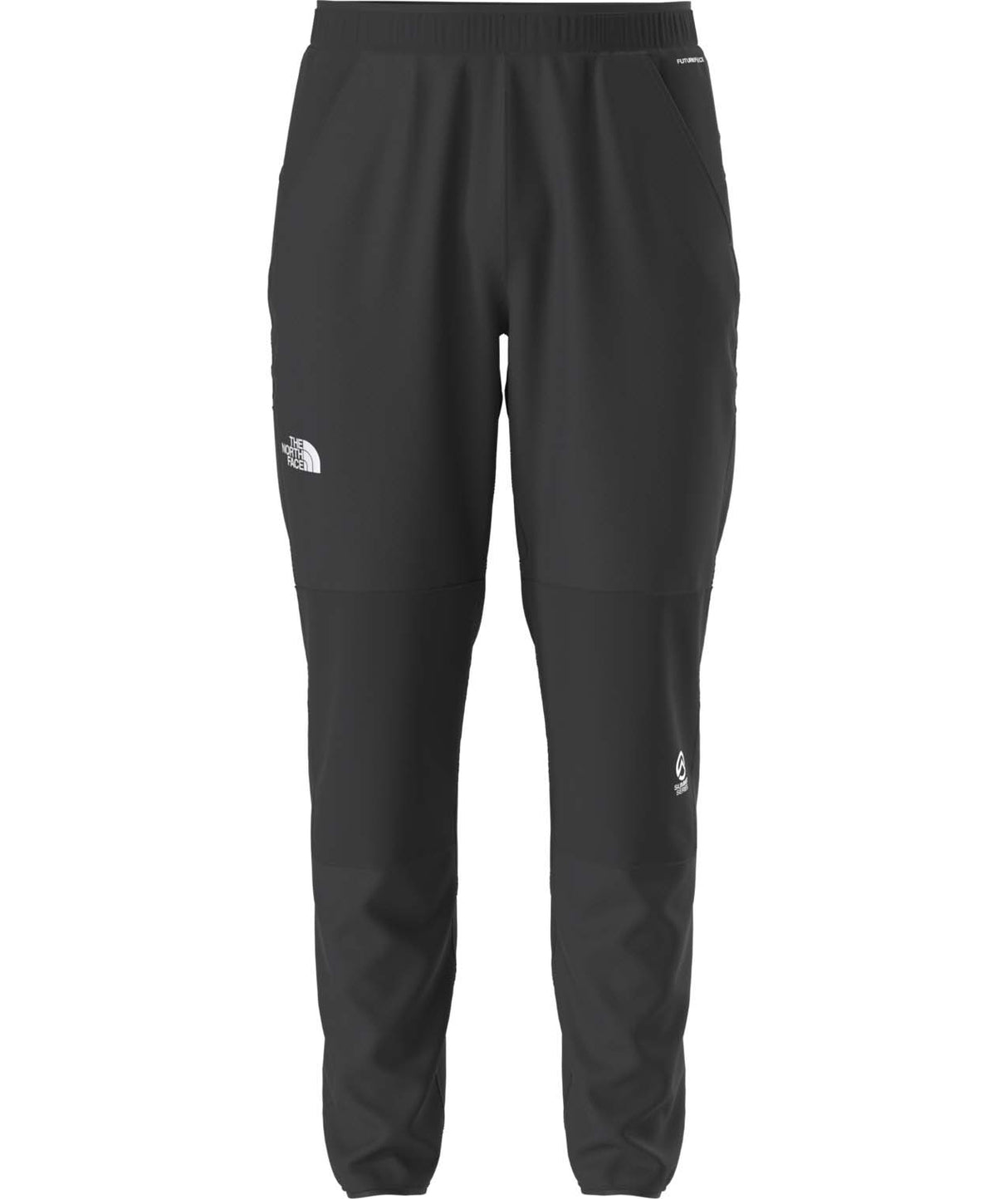 MSummitFUTUREFLEECEPant-Black pants with a brand logo on a white background