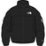 MSummitNuptseJacket-Black puffer jacket with The North Face logo on a white background