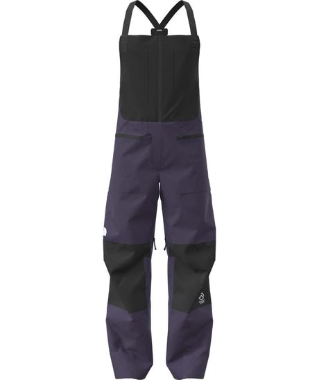 MSummitVerbierGTXBib-Purple and black bib overalls on a white background