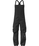 MSummitVerbierGTXBib-Black bib overalls with suspenders on a white background