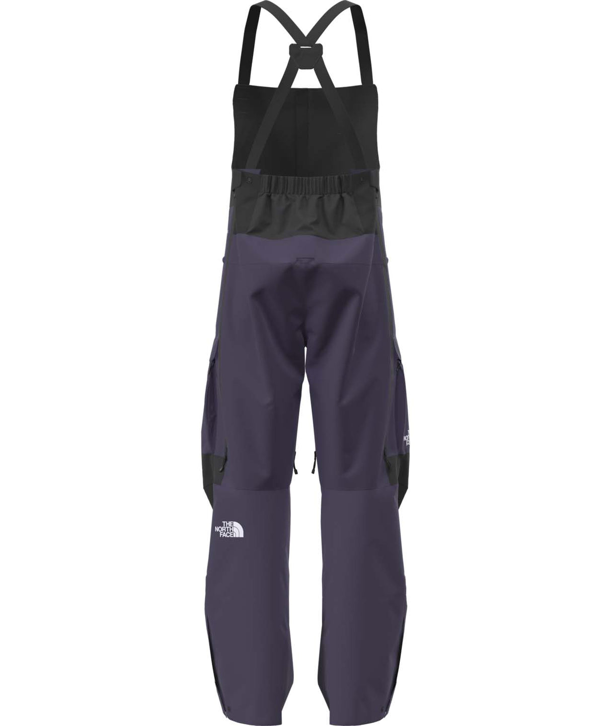 MSummitVerbierGTXBib-Purple and black bib overalls on a white background