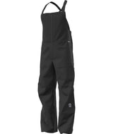 MSummitVerbierGTXBib-Black bib overalls with suspenders on a white background