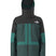 MSummitVerbierGTXJacket- Green and Black hooded jacket with North Face logo on white background