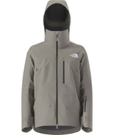MSummitVerbierGTXJacket- Beige hooded jacket with North Face logo on white background