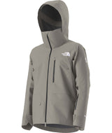 MSummitVerbierGTXJacket- Beige hooded jacket with North Face logo on white background