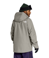MSummitVerbierGTXJacket- Beige hooded jacket with North Face logo on white background