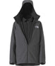 MTHERMOBALLSnowTriclimateJacket-Grey jacket with a hood on a white background