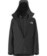 MTHERMOBALLSnowTriclimateJacket-Black jacket with a hood on a white background