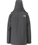 MTHERMOBALLSnowTriclimateJacket-Grey jacket with a hood on a white background