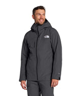 MTHERMOBALLSnowTriclimateJacket- Man wearing a dark grey jacket on a white background