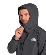 MTHERMOBALLSnowTriclimateJacket- Man wearing a dark grey jacket on a white background