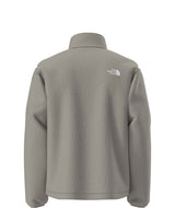MTNFFleeski1_4ZipPullover- Beige quarter zip with The North Face logo on a white background