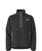 MTNFFleeski1_4ZipPullover- Black quarter zip with The North Face logo on a white background