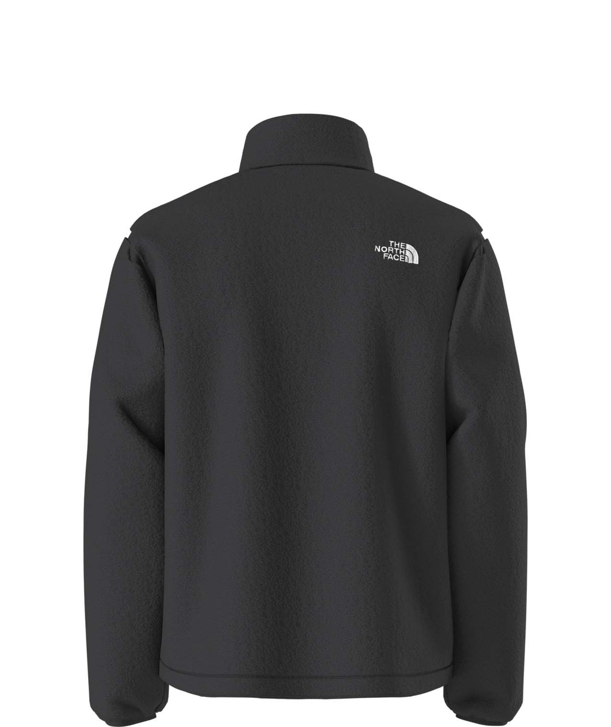 MTNFFleeski1_4ZipPullover- Black quarter zip with The North Face logo on a white background