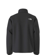 MTNFFleeski1_4ZipPullover- Black quarter zip with The North Face logo on a white background