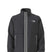 MTNFFleeskiFullZipJacket-Black jacket with beige stripes on either side of the zipper on a white background