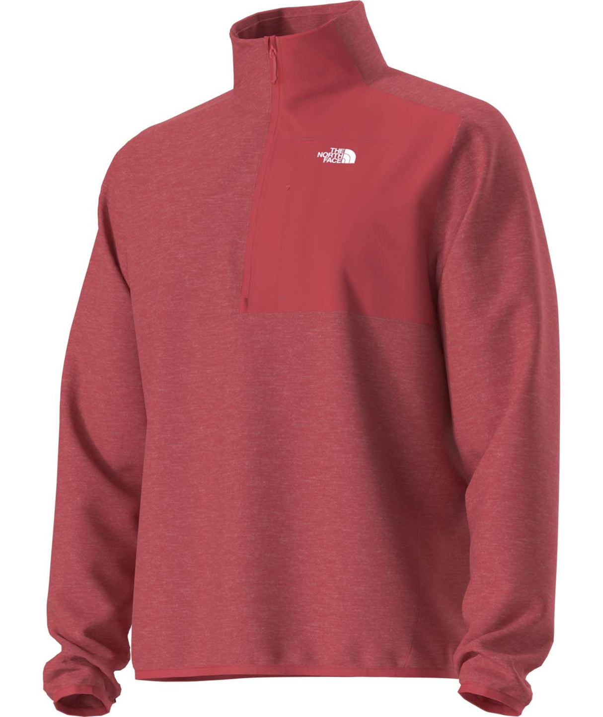 MTNFPerformanceFleece1_4Zip-Red quarter zip on a white background