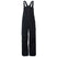MTNPShellBib- Black bib overalls on a white background